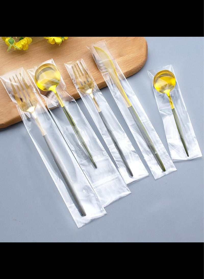 AVACraft Cellophane Bags,100 Pcs Treat Bags, Clear Cellophane Gift Bags, 2 x 8 Inch Self Adhesive Sealing Plastic Gift Bags, Resealable Cellophane Bag for Pretzel Rods, Candy, Snack  Pretzels Individual Bags,5x20(17+3)cm - Image 4