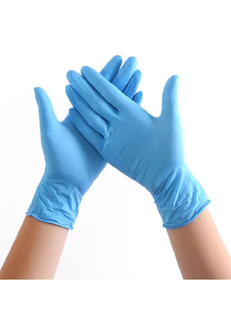 100 Pieces Nitrile Examination Powder Free Non Sterile Disposable Gloves  - Image 1