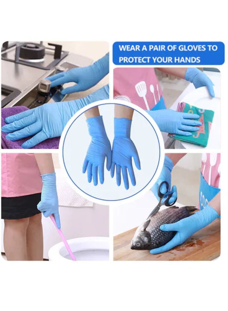 100 Pieces Nitrile Examination Powder Free Non Sterile Disposable Gloves  - Image 2