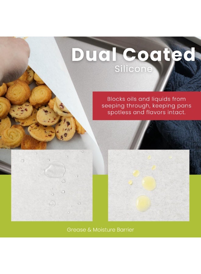 Nexso Premium Silicone Oil Baking Paper – Non-Stick, Waterproof, Heat-Resistant, 75m Roll, 45cm Width, Ideal for Oven, Air Fryer, Microwave, Grilling, White, Durable & Eco-Friendly - Image 5