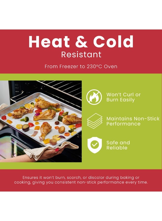 Nexso Premium Silicone Oil Baking Paper – Non-Stick, Waterproof, Heat-Resistant, 75m Roll, 45cm Width, Ideal for Oven, Air Fryer, Microwave, Grilling, White, Durable & Eco-Friendly - Image 4