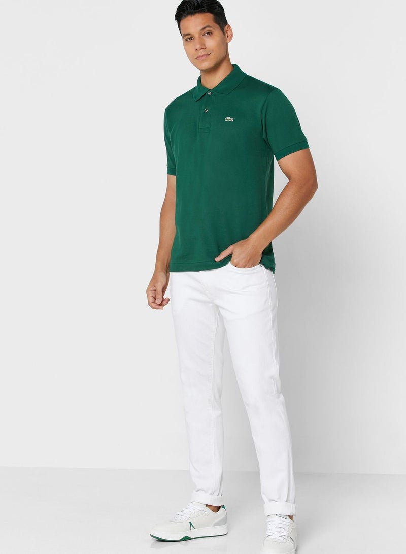 LACOSTE Classic Fit Original Piqué Polo Shirt - Image 4