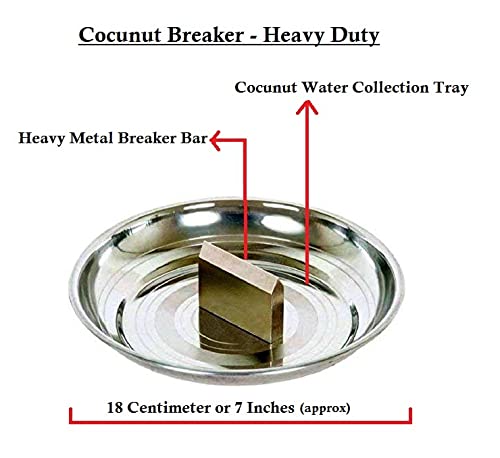 Aicon Heavy Duty Coconut Breaker Plate for Easy to Break Coconut Small 450Grms Pack of 1 - Image 5