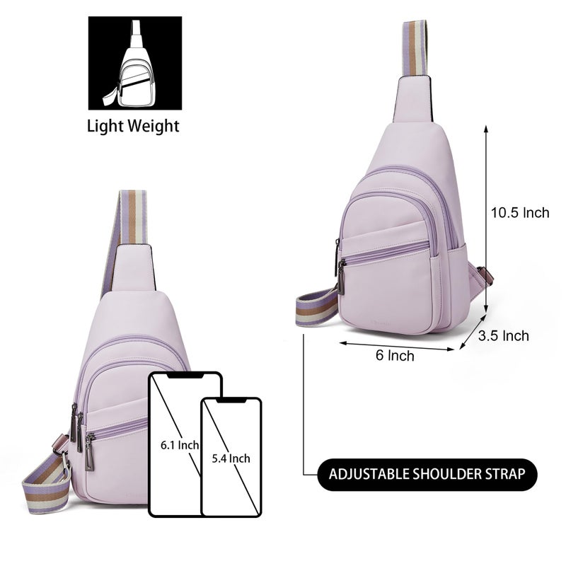 Mroede Sling Bag Crossbody Bags for Women Small Cross Body Bag Fanny Packs Chest Sling Purse for Daily Travel Leisure Sport - Image 3