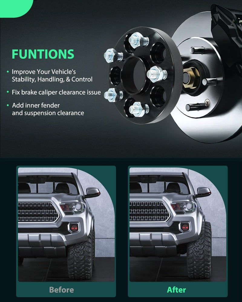 SCITOO 4 قطع فواصل العجلات 20 مم 5x100 فتحة 56.1 مم مسامير 12x1.25 محولات فواصل العجلات تناسب تويوتا 86 GR86 سوبارو أوتباك سوبارو فورستر سوبارو كروس تريك سوبارو ليجاسي - Image 4
