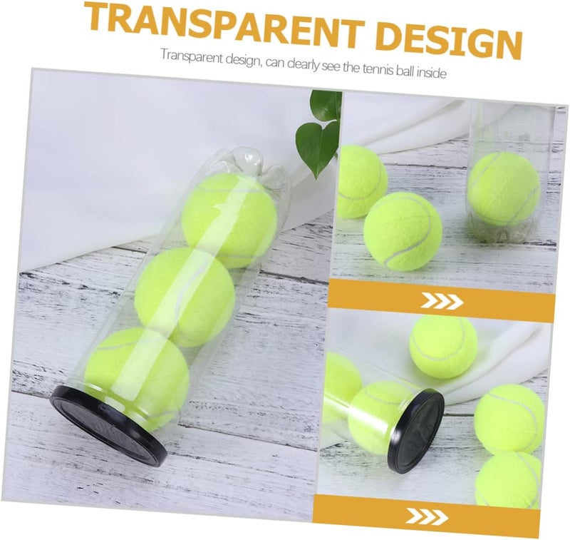 3pcs Tennis Storage Tube Organizer Transparent Design for Easy Viewing Portable Tennis Supply Holder for Daily Sports Equipment - Image 5