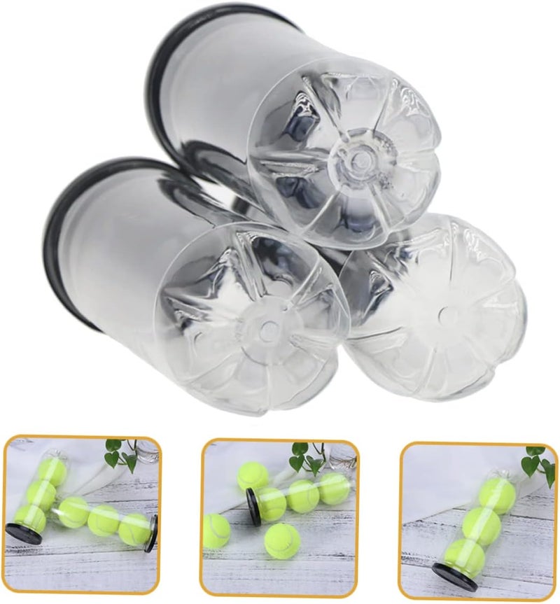 3pcs Tennis Storage Tube Organizer Transparent Design for Easy Viewing Portable Tennis Supply Holder for Daily Sports Equipment - Image 3
