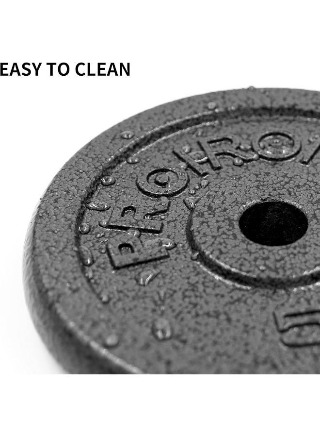 PROIRON Cast Iron Weight Plates Set for 1" Dumbbell Handle Bar 4 x 2.5KG - Image 5