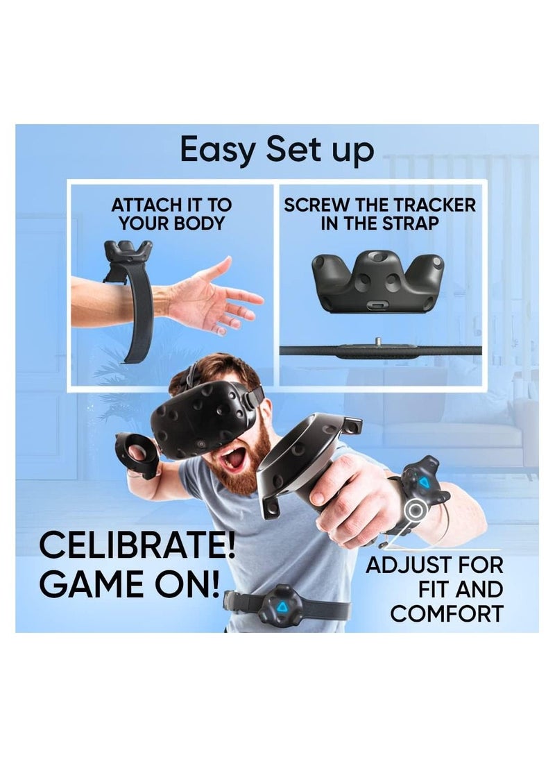 SYOSI VR Belt and Strap Bundle for HTC Vive System Pucks Adjustable Hand Straps Waist Full-Body VR Hand Foot Straps in Virtual Reality  - Image 4