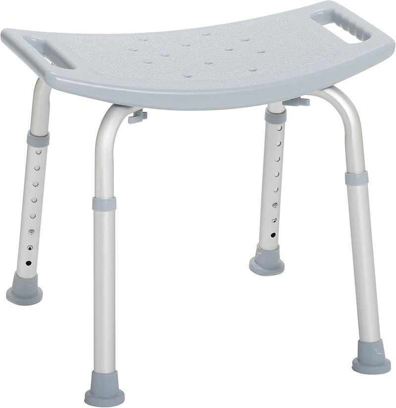 Drive Medical RTL12203KDR Adjustable Shower Bench Seat in Gray - Image 1