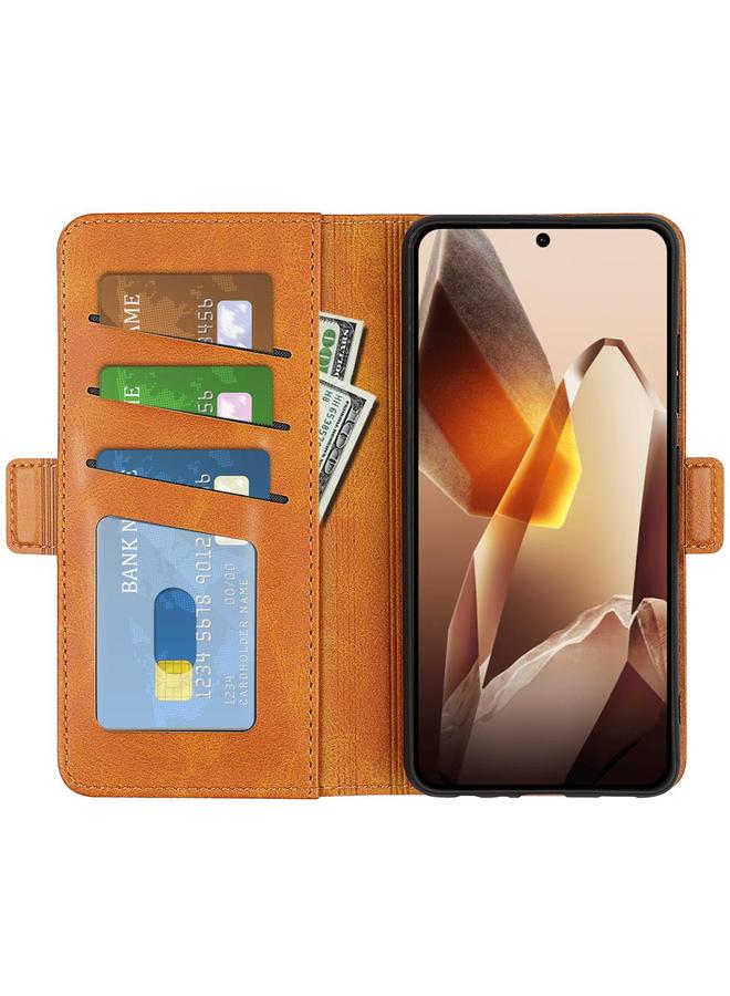 اس-توب جراب هاتف OnePlus 13 من الجلد مع مشبك مغناطيسي مزدوج الجوانب وقابل للطي أفقيًا - Image 4