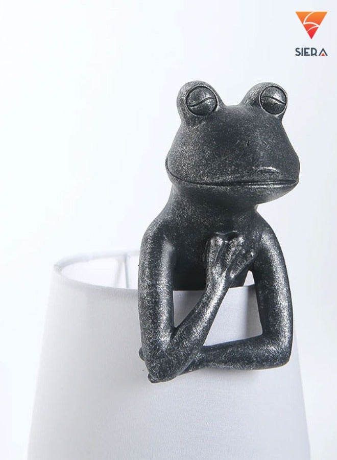 إنارة سيرة أباجورة إضاءة بشكل ضفدع ولون رمادي متكتف وشيد اوف وايت - Image 5