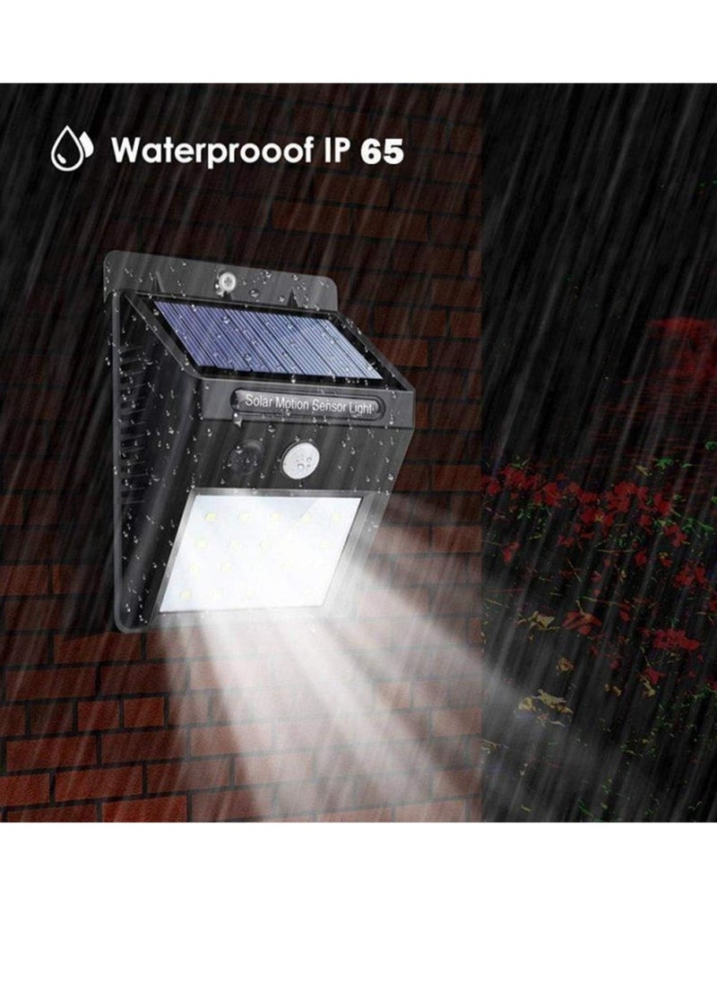 【4 pack】 35 LED Solar Lights Outdoor Waterproof Solar Motion Sensor Light Wireless Lights Outside Wall Lamp for Driveway Patio Garden Path - Image 3