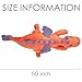 ARELUX Giant 50in 3Lb Big Orange Dragon Large Stuffed Animals Cute Plush Toy Fuzzy Jumbo Dinosaur Pillow Plushies with Wings Cuddly Soft Pterosaur Plushie for Friends Family Member - Image 4