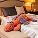 ARELUX Giant 50in 3Lb Big Orange Dragon Large Stuffed Animals Cute Plush Toy Fuzzy Jumbo Dinosaur Pillow Plushies with Wings Cuddly Soft Pterosaur Plushie for Friends Family Member - Image 2
