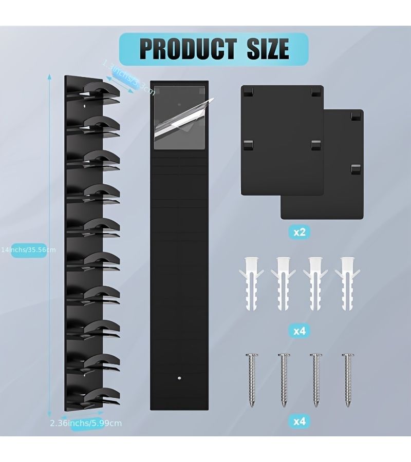 Baseball Cap Rack Organizer Wall Mounted Hat Rack Holds 20 Hats Over The Door Closet Hat Hook Display Multi Layer Storage Two Installation Methods - Image 3