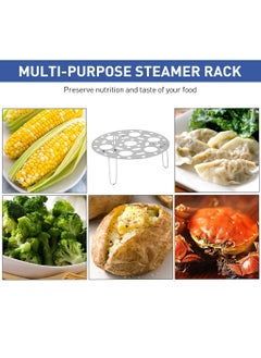 HASTHIP HASTHIP® Folding Steamer Rack, Stainless Steel Steamer Tray Kitchen Household Thickening Egg Steamer Egg Rack Folding Steamer Grid Waterproof  - Image 5