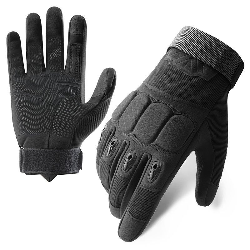 Tactical Gloves Men Z906 All Finger Amazon Outdoor Finger Black Hawk Protective Sports Training Military Fans Riding Gloves Men Z190 Black 