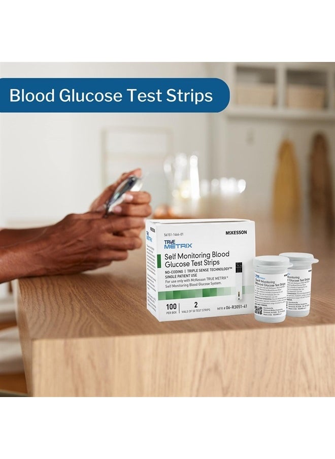 McKesson True METRIX Self-Monitoring Blood Glucose Test Strips - Supplies for Diabetes Self Monitor Systems, 100 Strips, 1 Pack  - Image 4