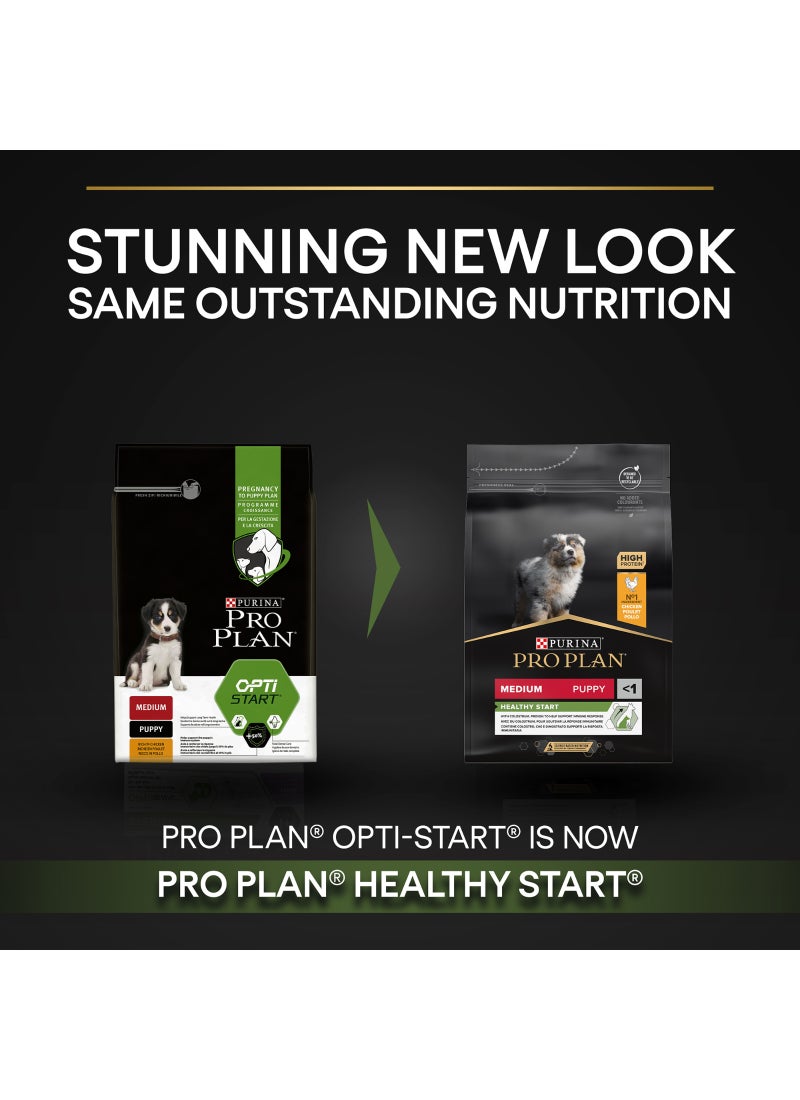 بورينا برو بلان Pro Plan Healthy Start Medium Puppy Dry Dog Food With Chicken - Image 5