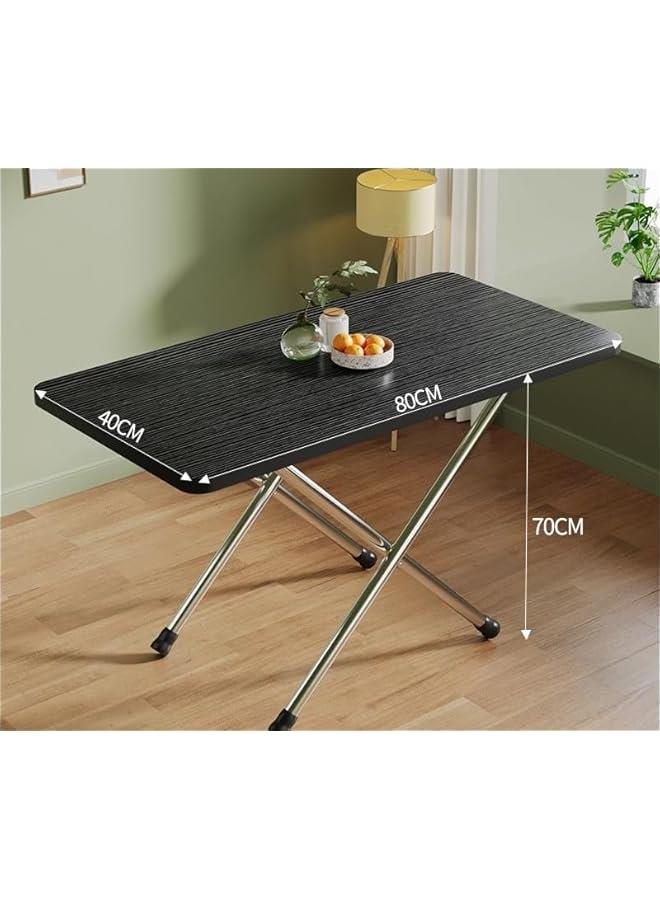 تراسل طاولة قابلة للطيّ، طاولة خشبية خفيفة الوزن وبسيطة وحديثة قابلة للطي، متعددة الوظائف ومربعة خشبية لنزهة الحديقة المنزلية، سهلة الحمل - Image 2