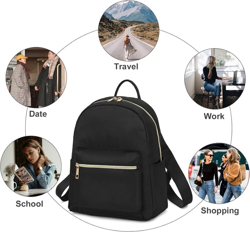 BTOOP Mini Backpack Women Girls Water-resistant Small Backpack Purse Shoulder Bag for Womens Adult Kids School Travel - Image 5