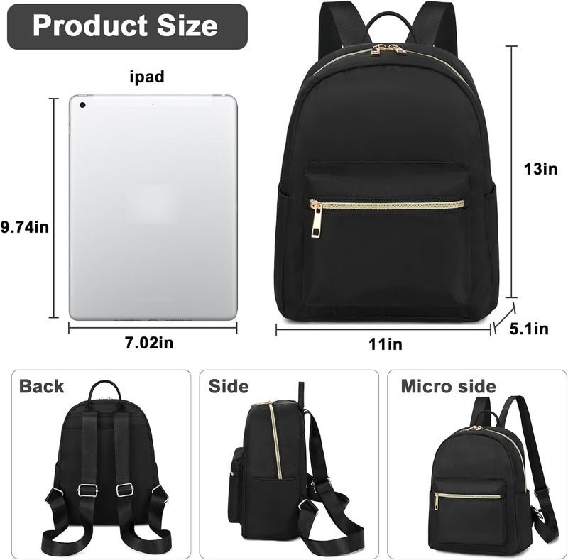 BTOOP Mini Backpack Women Girls Water-resistant Small Backpack Purse Shoulder Bag for Womens Adult Kids School Travel - Image 3