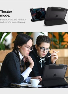 Spigen غطاء حماية Ultra Hybrid Pro لجهاز iPad Pro مقاس 11 بوصة (2024) M4 مع ظهر شفاف وحامل أقلام - أسود  - Image 5