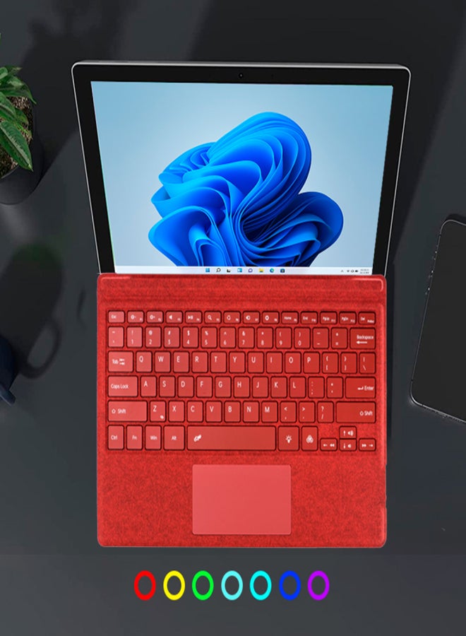 Microsoft Surface Keyboard Pro 3/4/5/6/7 BT 5.1 Colourful Backlit Magnetic Slim 10m Range Design for Surface Pro Keyboard - Image 3