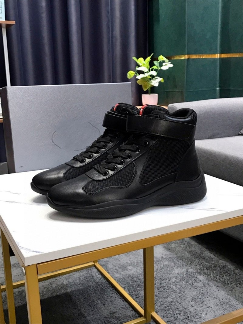 P Brand Couple'S Casual Leather Shoes Men'S High-Top Leather Boots Genuine Leather Thin Strap Fashion Casual Boots Workwear - Image 1