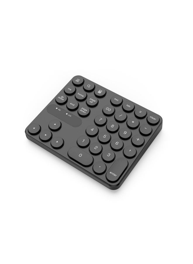 general 35-key round keycap wireless numeric keypad 2.4G button battery financial office one-handed keypad - Image 1