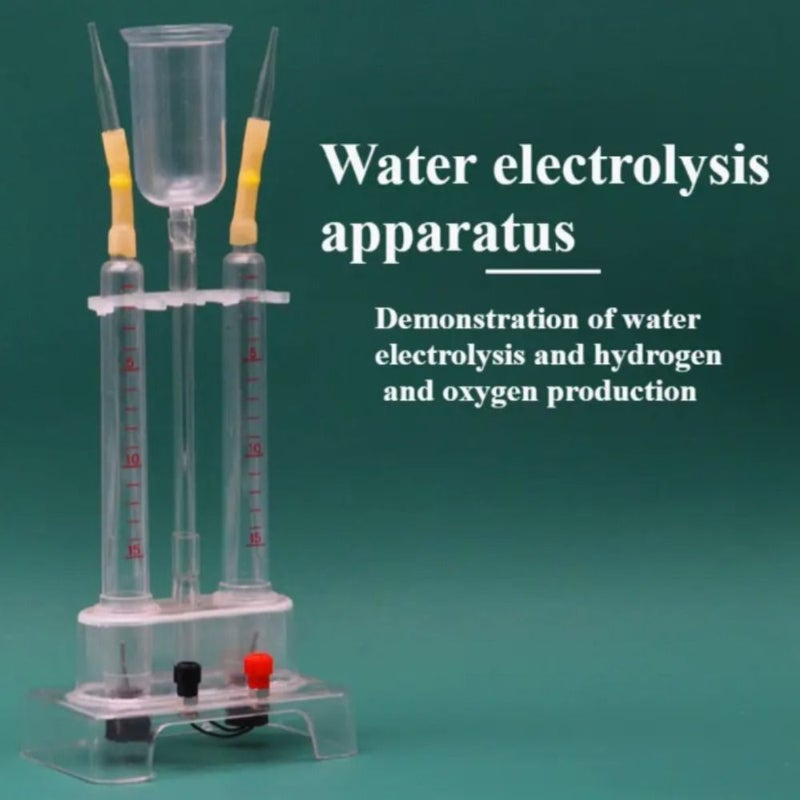 Water Electrolysis Apparatus Plastic Cell Two Compartments Adjustable Electrodes Measurement Indicators Chemistry Experiment Science Education Water Ionization Decomposition Demonstration As Shown - Image 1