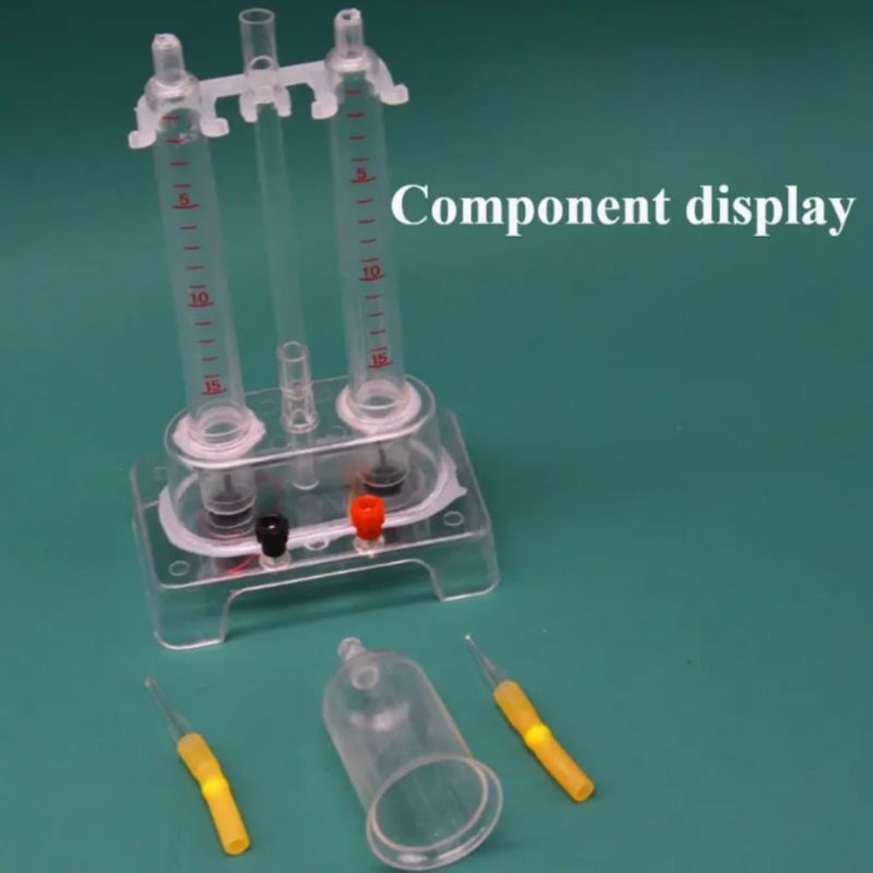 Water Electrolysis Apparatus Plastic Cell Two Compartments Adjustable Electrodes Measurement Indicators Chemistry Experiment Science Education Water Ionization Decomposition Demonstration As Shown - Image 4