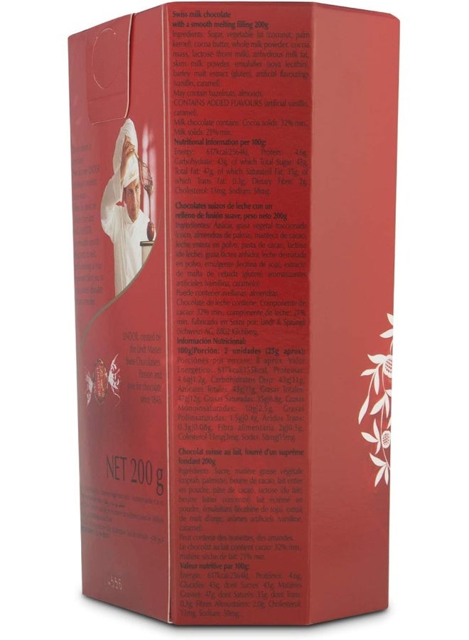 Lindt Milk Lindor Chocolate, 200 Gm (Pack Of 1) - Image 4