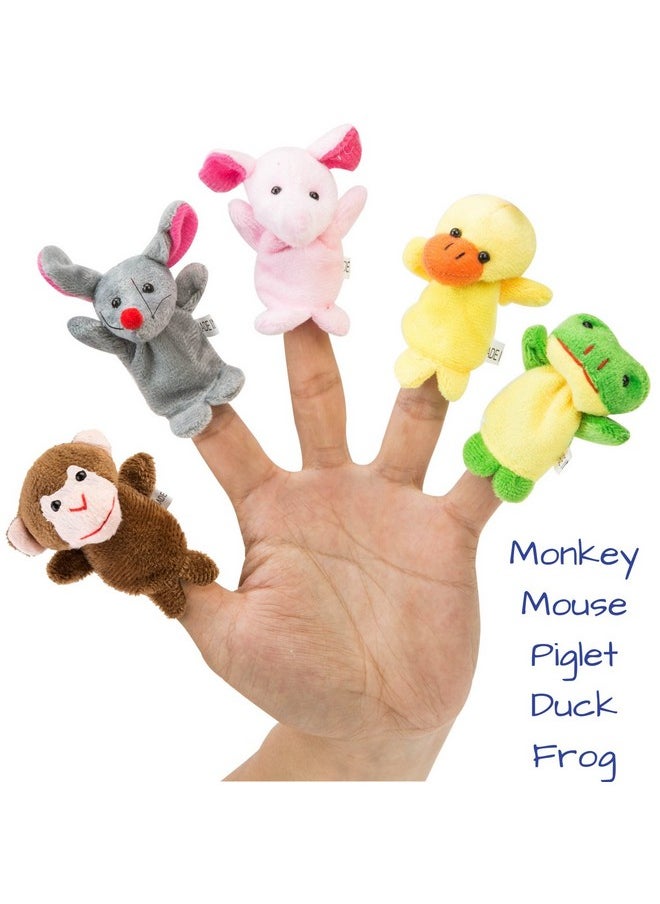 BETTERLINE Finger Puppet Set (20-Piece), 6 Family Member and 14 Animal Finger Puppets Plush Toys - Great for Storytelling, Role-Playing, Teaching, Easter Eggs and Fun  - Image 2