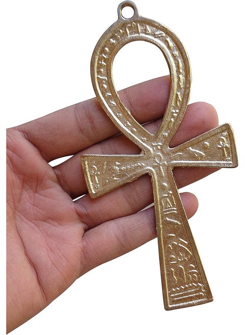 Ancient Egyptian Pharaoh Brass Ankh 3 Key Of Life Cross Symbol Wall Hanging Sculptures Decoration Ornament