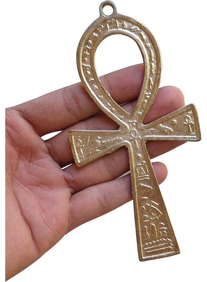 Ancient Egyptian Pharaoh Brass Ankh 3 Key Of Life Cross Symbol Wall Hanging Sculptures Decoration Ornament