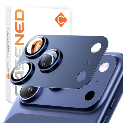 CASENED Camera Lens Protector for iPhone 17 Pro - Alloy Metal Cover with Tempered Glass - Scratch Resistant, Easy Installation - Image 1