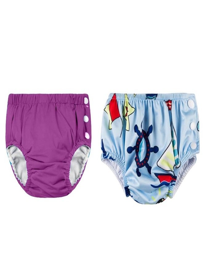 Crawl'in Reusable Swim Diaper Pants | Unisex Baby Swimwear | Adjustable & Leak-Proof | 0–36 Months | Color 48 - Image 1