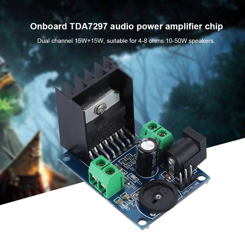 TDA7297 Dual Channel Stereo Audio Amplifier Board 15W Per Channel Volume Adjustment - Image 3