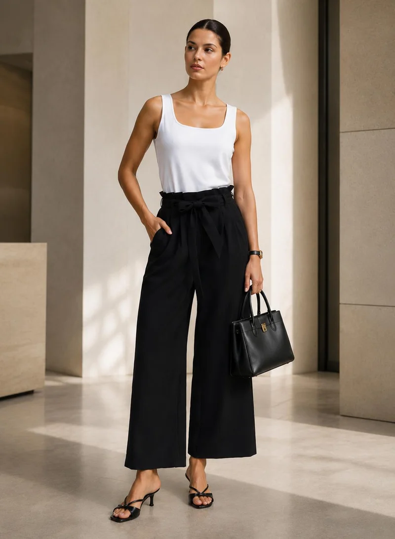 VERO MODA Casual High Waist Ankle Trousers 32"