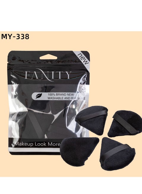 إسفنجة مكياج (لوس باودر) مثلثة مخملية