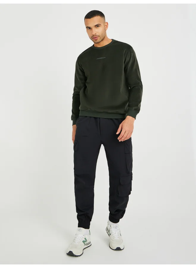 فورت كولينز Fort Collins Slogan Print Round Neck Sweatshirt