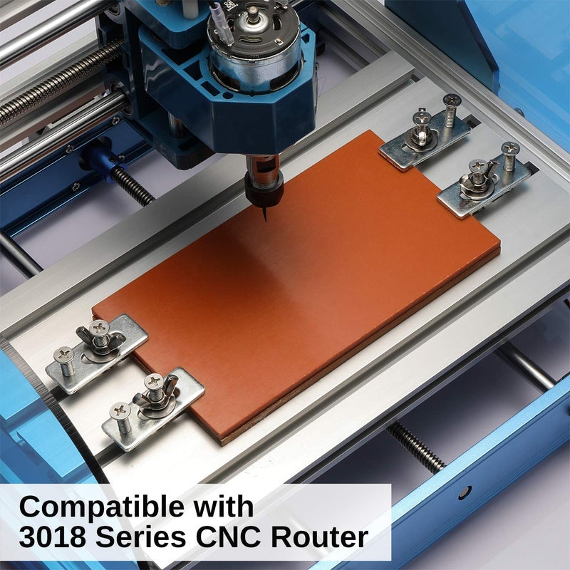 Genmitsu 4PCS T-track Mini Hold Down Clamp Kit, Compatible with 3018-PRO/3018-MX3/3018-PROVer CNC Router Machine - Image 4