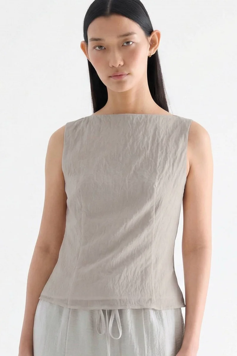 ذا اديتورز ماركت Afina Boat-Neck Top