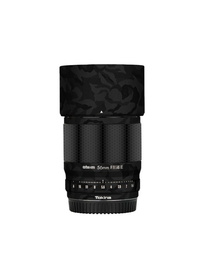 Loquat Walking Donkey Suitable For Tuli 56 F1.4 Lens Full-cover Color Change Sticker Skin Seamless Adhesive Protective Film 3M-Color:3M Circuit White - Image 2