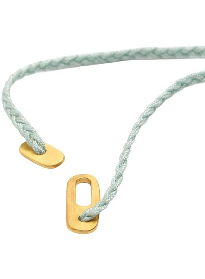 Parfois Blue Cord Charm Necklace With Gold Plated 18k for Women | Best Price UAE