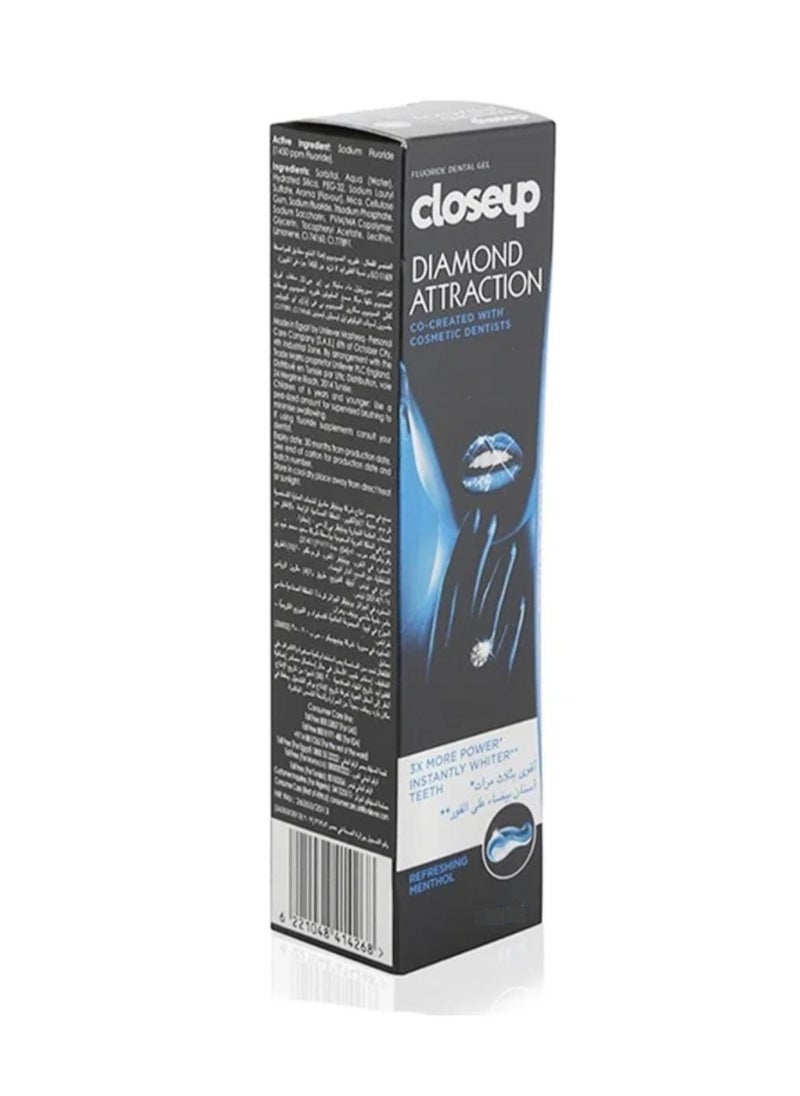 Closeup - Diamond Attraction Power White Toothpaste 38ml - Image 1