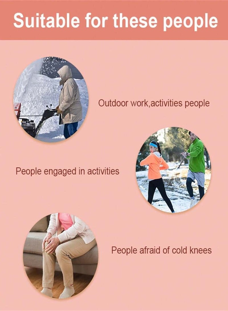 Hodaf 5 pieces of knee warmers, joint warmers, suitable for outdoor work and activities, can relieve joint pain - Image 2