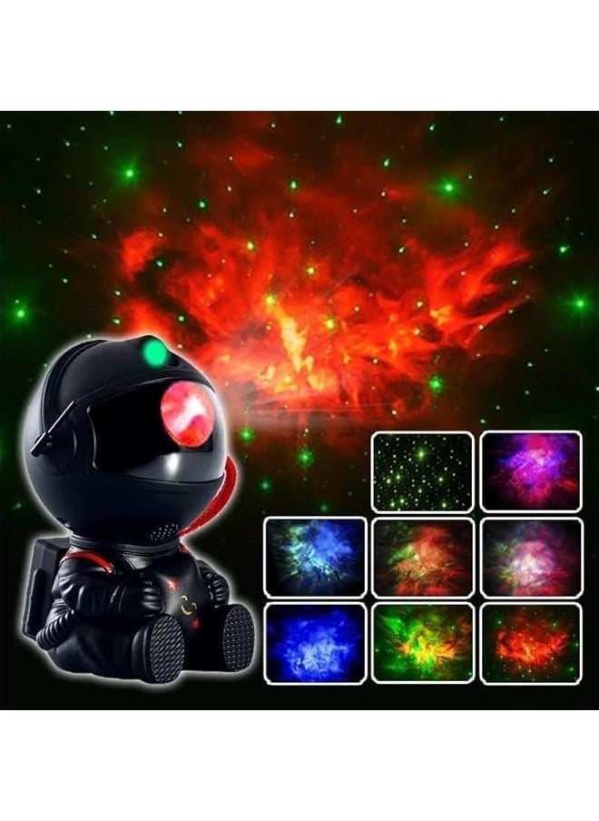 HOOKOR Star Projector Galaxy Night Light, Astronaut Space Projector, Starry Nebula Ceiling LED Lamp with Remote, Kids Room Decor Aesthetic, Gifts for , Birthdays, Valentine's Day (Black)  - Image 3